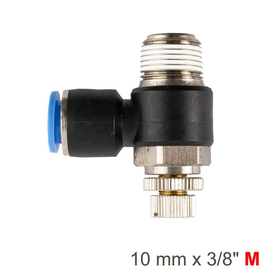 AIRCRAFT Flow Control Swiv. Elbow Pu 10mm X 3/8' M